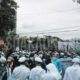 Ribuan umat Islam melakukan aksi bela Ulama di depan gedung sate, Bandung, Jawa Barat, Kamis (26/1/2017). (Puji Fauziah/ SUAKA)