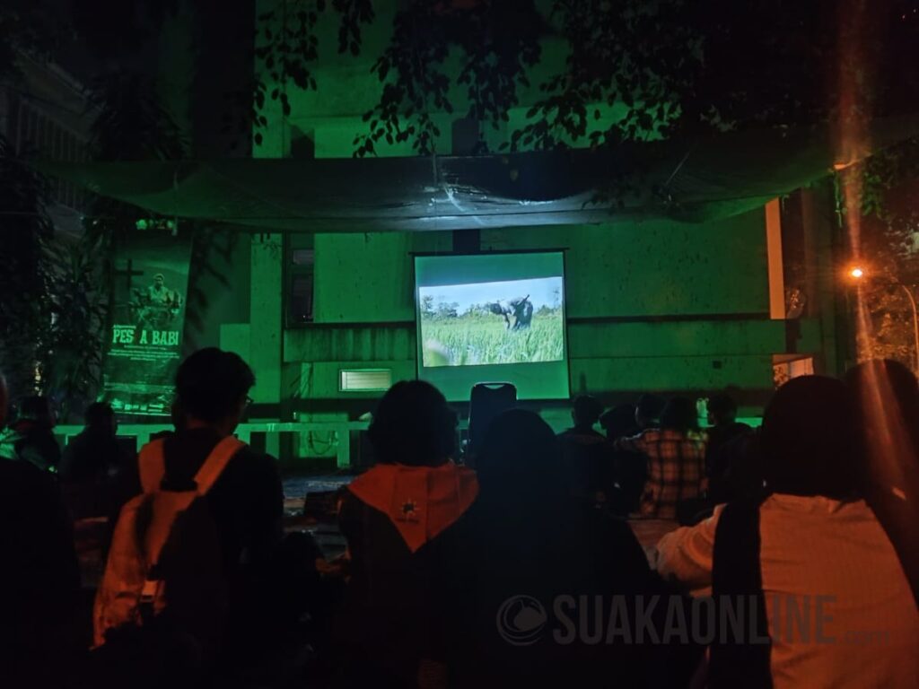 Pemutaran film "Pesta Babi" mengenai perlawanant masyarakat adat Papua menjadi bagian diskusi bertajuk "